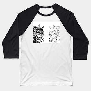 Twin Werewolves Baseball T-Shirt